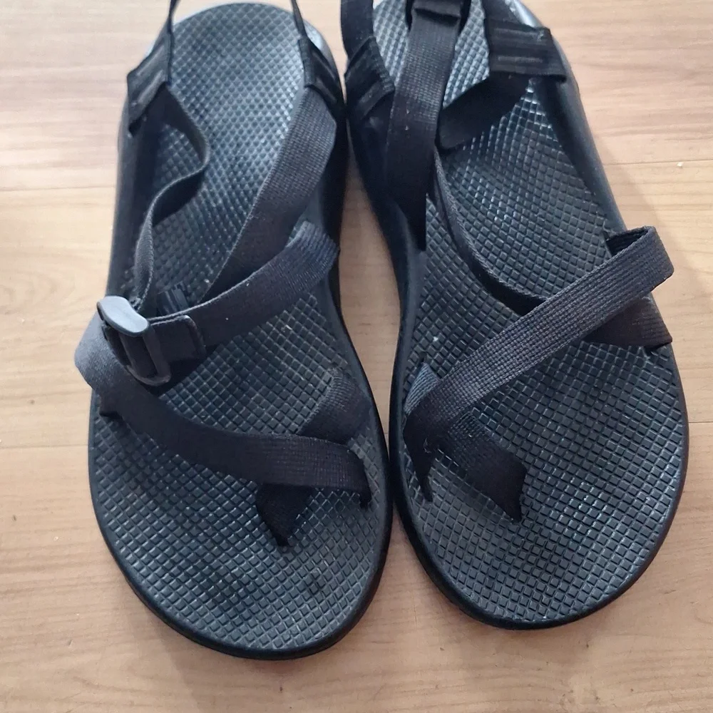 Chaco Z Cloud 2 Sandals Mens Size 11 Black Adjustable Strap Sport Hiking Shoes - Picture 2 of 5